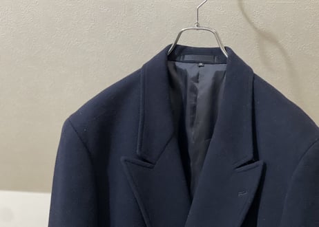 80-90s cashmere  double chesterfield coat