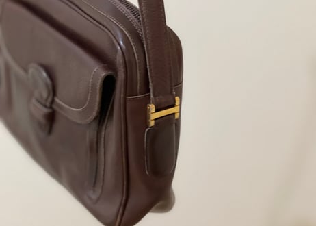 christian dior made in Italy leather shoulder bag