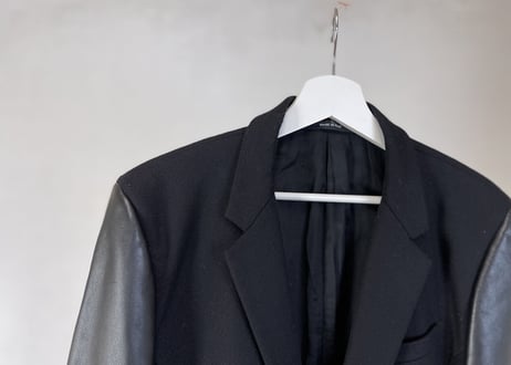 givenchy by riccardo tisci leather sleeve jacket