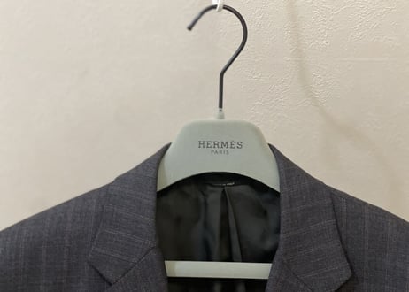hermes stripe tailored jacket