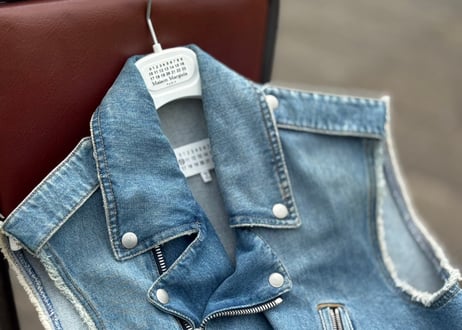 maison margiela sleeveless denim jacket