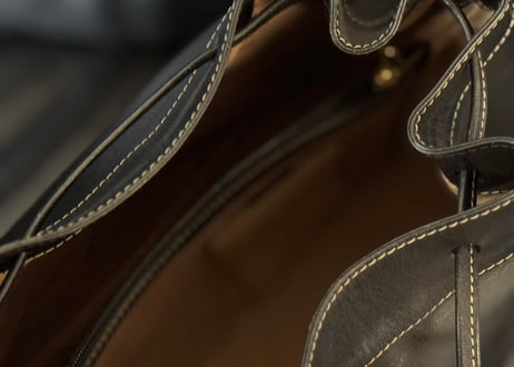 gold pfeil leather shoulder bag