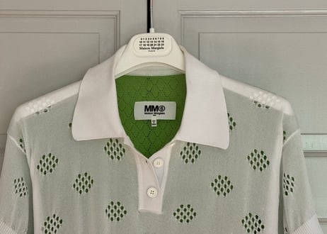 mm6 maison margiela layered polo shirt