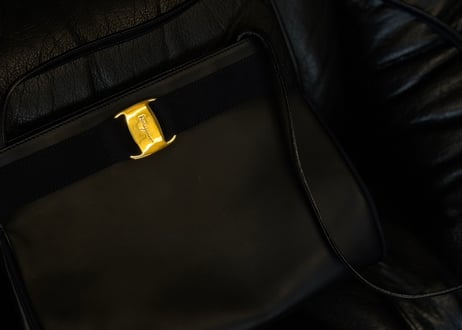 salvatore ferragamo leather shoulder bag