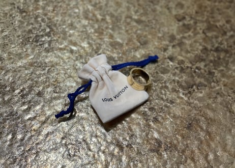louis vuitton 2020aw LV logo ring dead stock