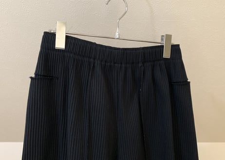 issey miyake me pleats wide pants black