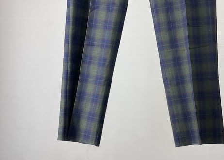 paris check trousers dead stock