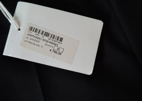 jilsander zip trousers dead stock