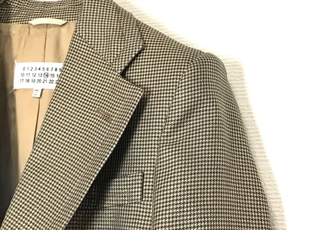 2019ss maison margiela check set up suit dead stock