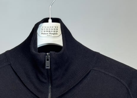 maison margiela "cashmere" drives knit black