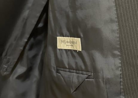 yves saint laurent double set up suit