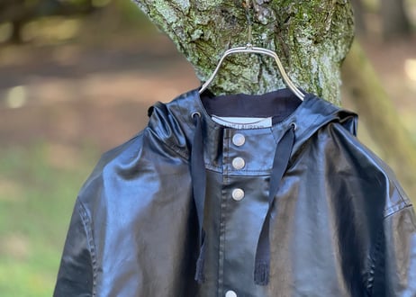 saint laurent paris pvc leather hoodie
