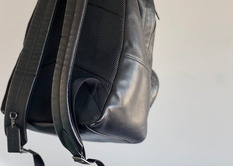 coach leather back pack