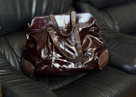 marni patent leather shoulder bag