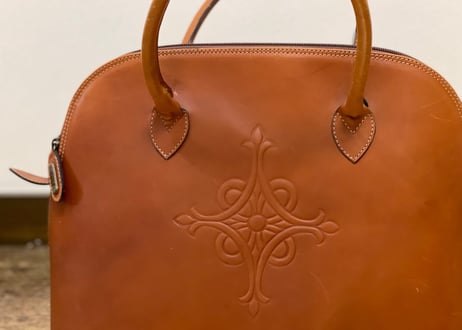 vintage made in italy leather bag