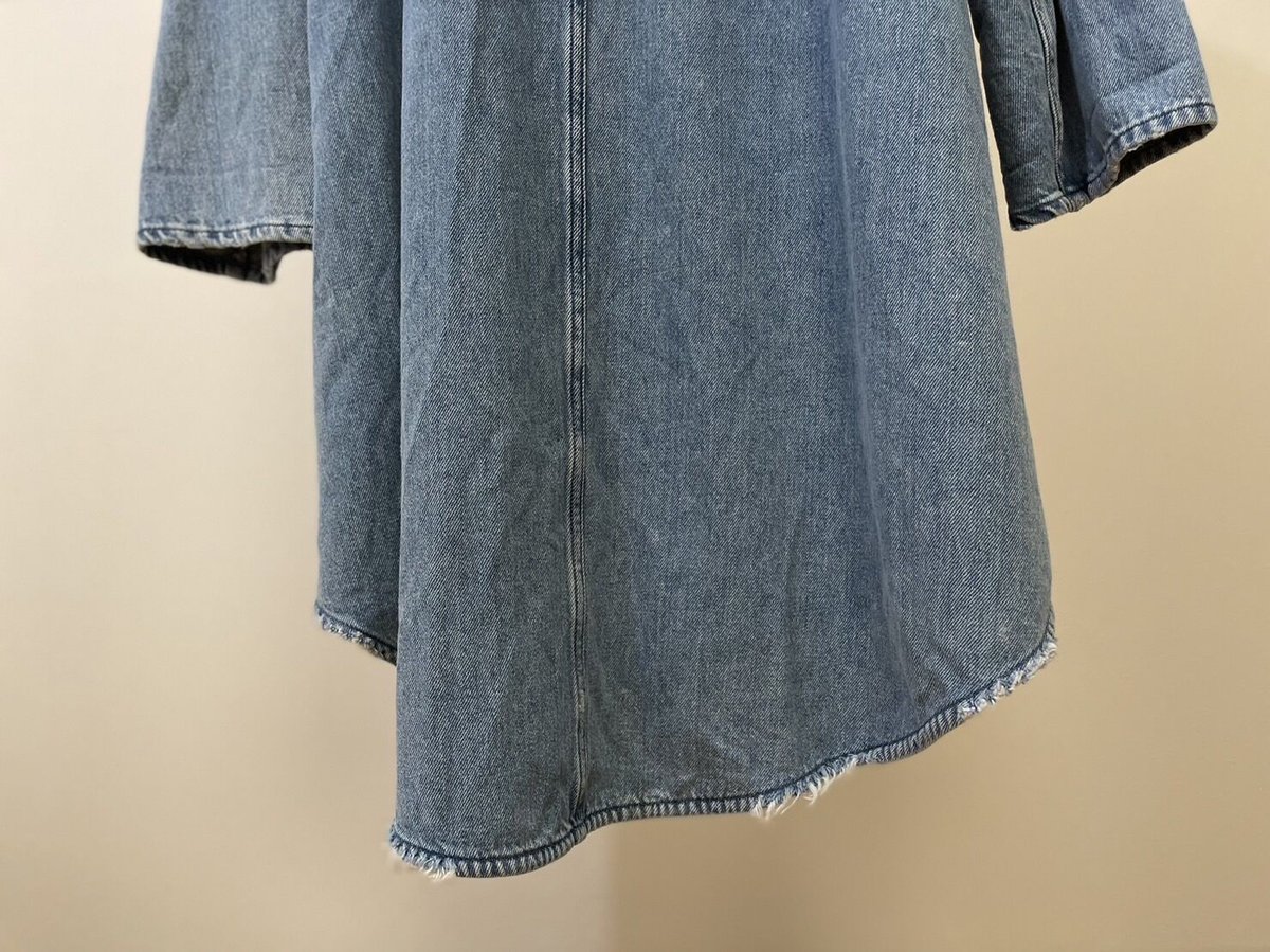 MM6 2015SSオーバーサイズデニムシャツワンピース MM6 - MM6 Maison Margiela オーバーサイズ デニム シャツ 15ss