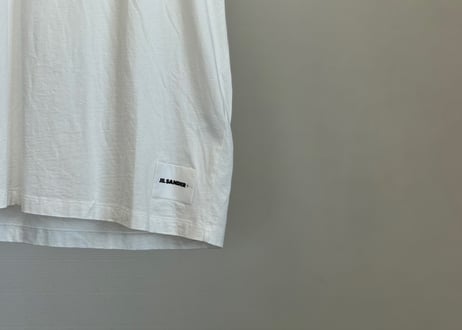 jilsander by mayer drop shoulder logo tops