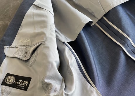 gianni versace double set up suit