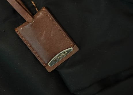 jilsander “本人期” leather logo bag