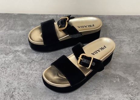 prada platform sandals dead stock