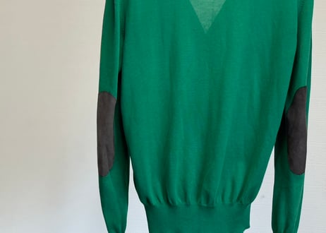 maison margiela elbow patch cardigan