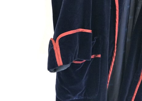 70s guccci velvet long coat dead stock