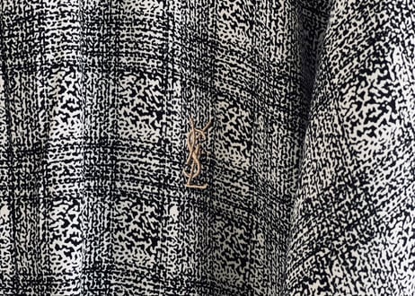 saint laurent jacquard ysl logo jacket