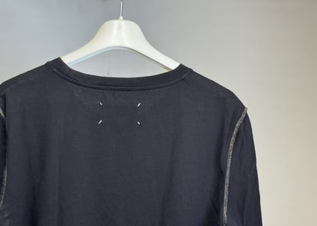 maison margiela inside out tops black