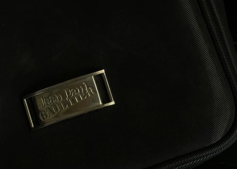 jean paul gaultier logo shoulder bag