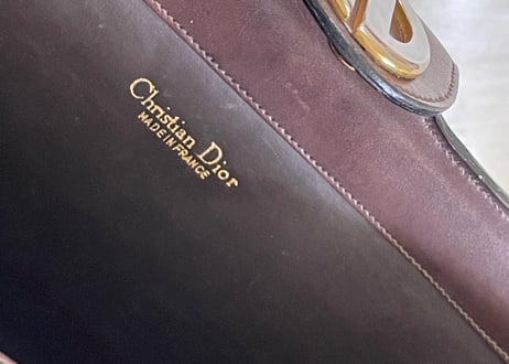 christian dior made in France leather shoulder bag