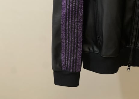 needles fake leather blouson jacket