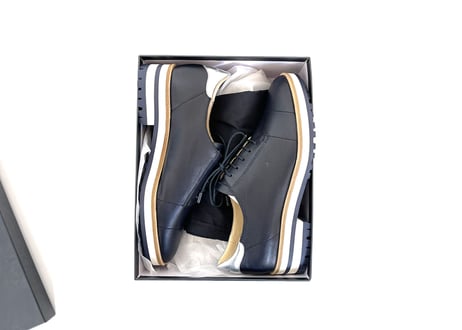 2019ss jilsander navy leather shose 41 dead stock