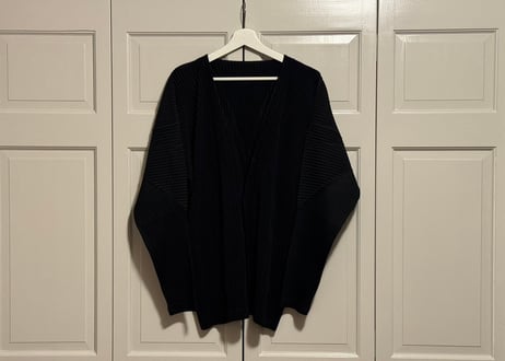 homme plisse issey miyake no collar jacket