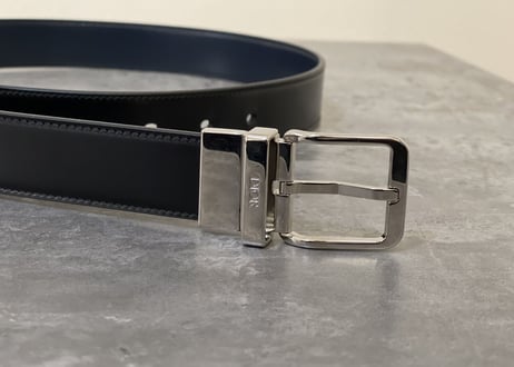 dior 2022AW leather logo belt