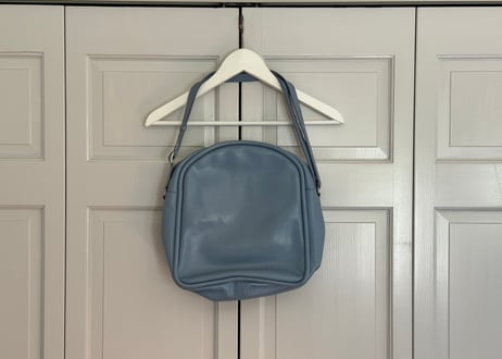 jilsander blue leather bag