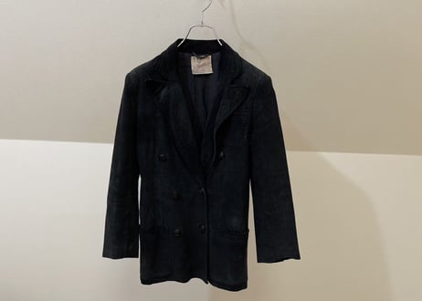 70s gucci leather double jacket