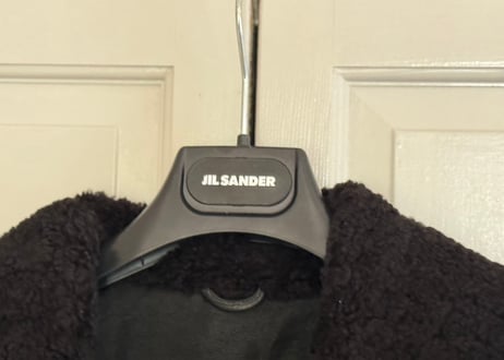 jilsander "本人期" leather jacket