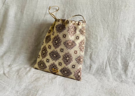 prada jacquard "巾着" bag dead stock