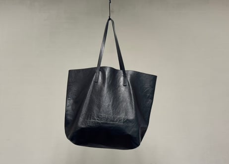 jilsander leather logo bag