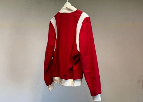 maison kitsune leather switch logo jacket