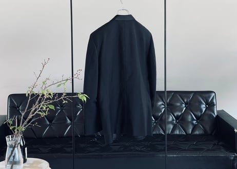 saint laurent black  tuxedo set up suit