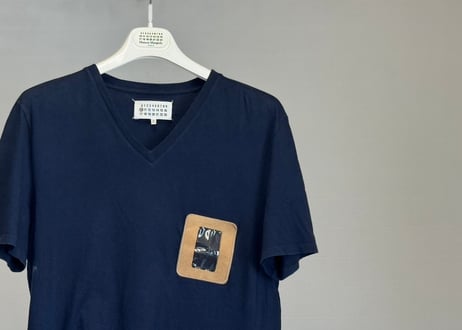 maison margiela leather pocket tops