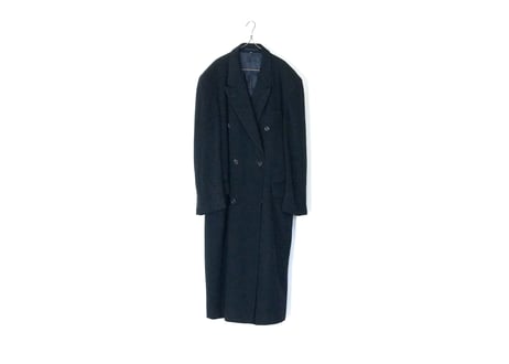 80-90s  yves saint laurent cashmere double long coat