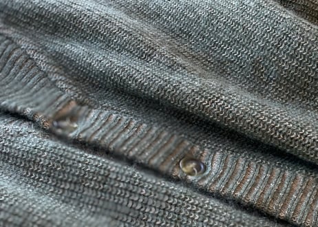70s lanvin mohair shawl collar cardigan