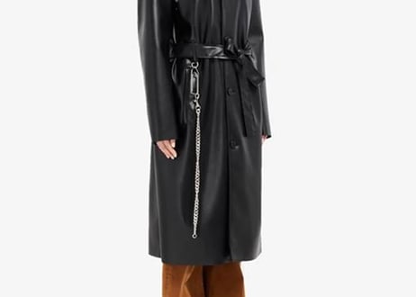 mm6 maison margiela 2022aw fake leather coat