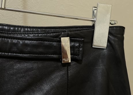 80s celine leather pants