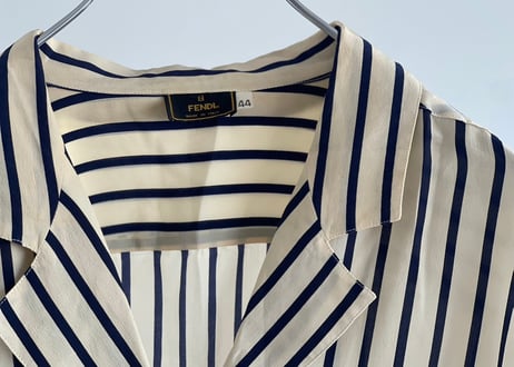 fendi silk stripe shirt