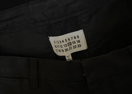maison margiela 2017ss black pants