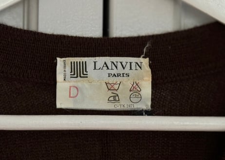 80s lanvin made in Flance cardigan