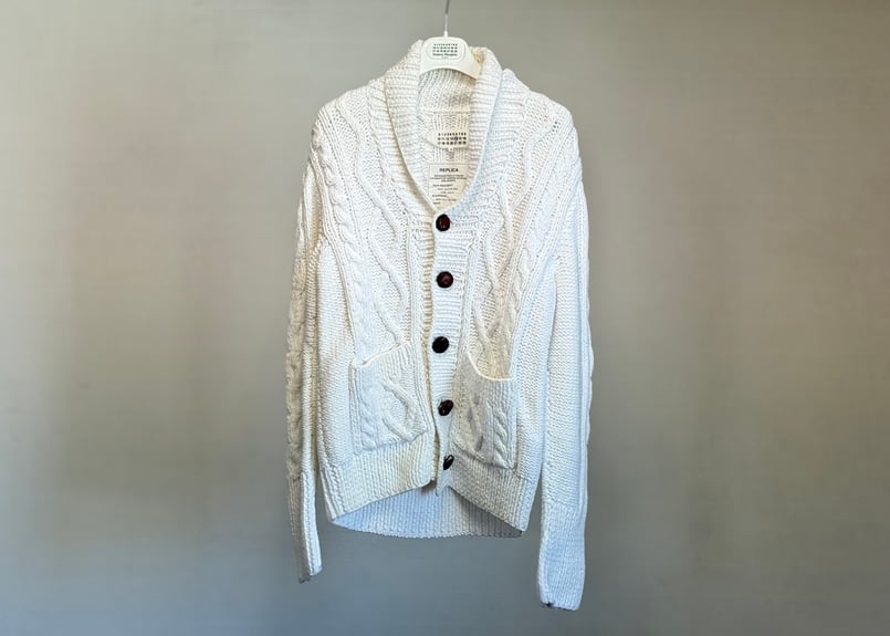 maison margiela replica 1940s aran jacket | wee